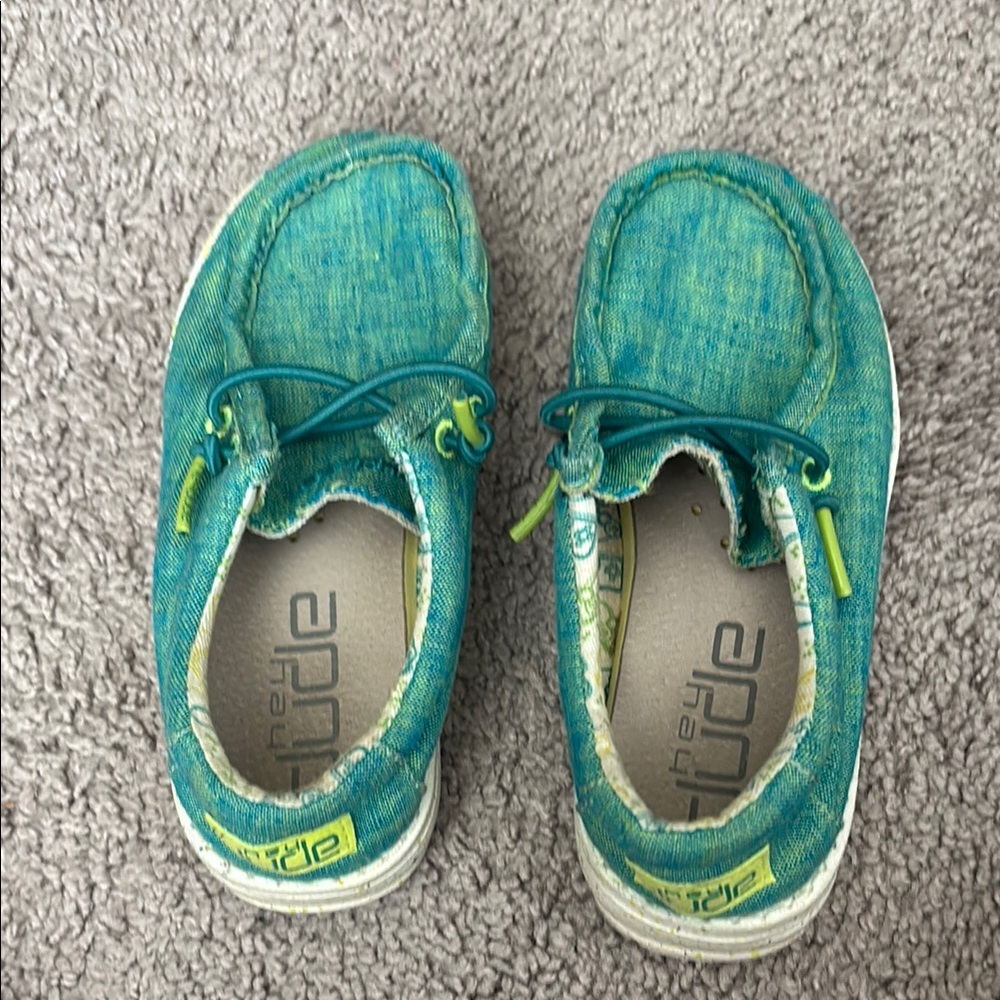 Hey Dude Kids' Aqua Moccasins